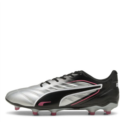 Puma Womens King Firm Ground Football Boots – Silver/Black – view 2