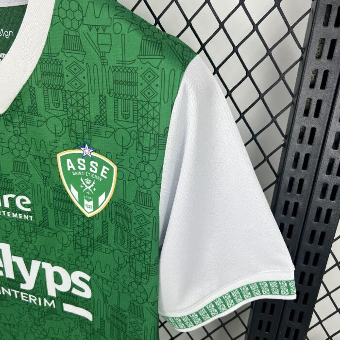Mens AS Saint-Etienne 2025/26 Home Jersey 2