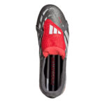 adidas Predator Junior Firm Ground Football Boots – Grey/Red – view 5