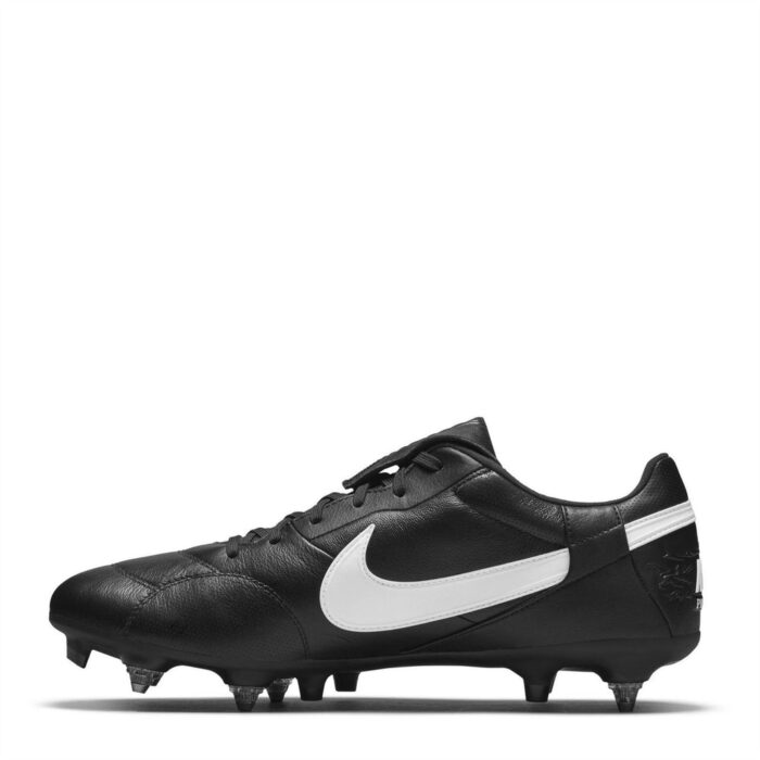 Nike Premier 3 Anti Clog Soft Ground Football Boots – Black/White – view 2