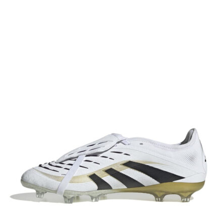 adidas Predator Firm Ground Football Boots – White/Blk/Gold – view 2