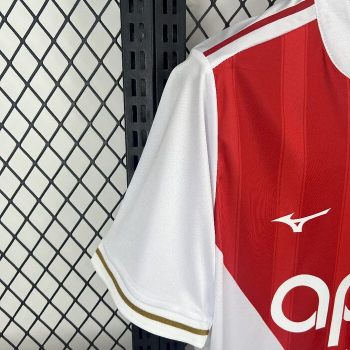 Mens AS Monaco 2025/26 Home Jersey 3