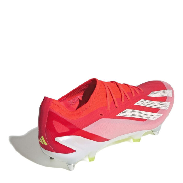 adidas X Crazyfast Soft Ground Football Boots – Red/Wht/Yellow – view 4