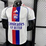 Mens Olympique Lyonnais 2025/26 Home Jersey Player Version 5