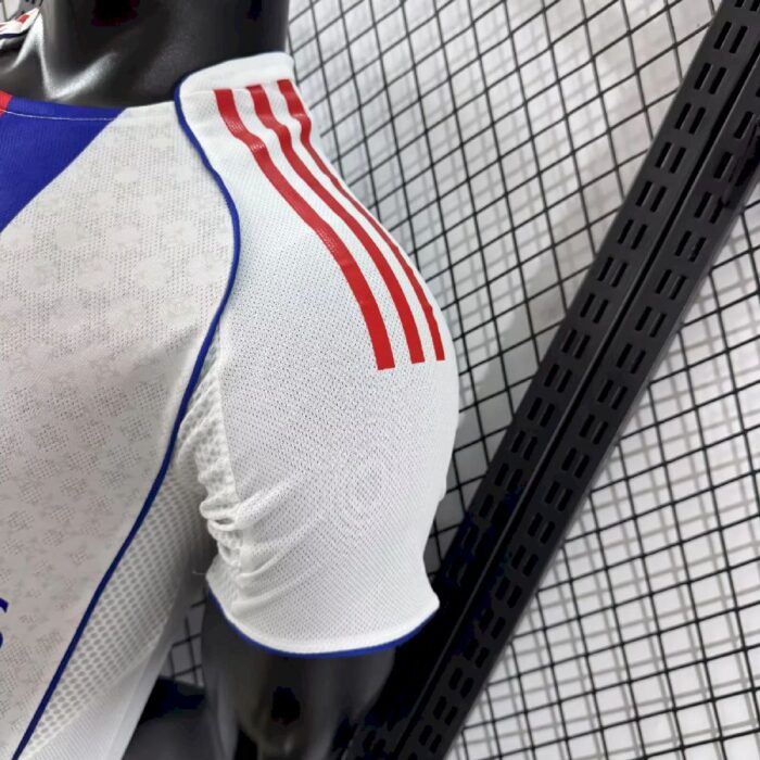 Mens Olympique Lyonnais 2025/26 Home Jersey Player Version 4