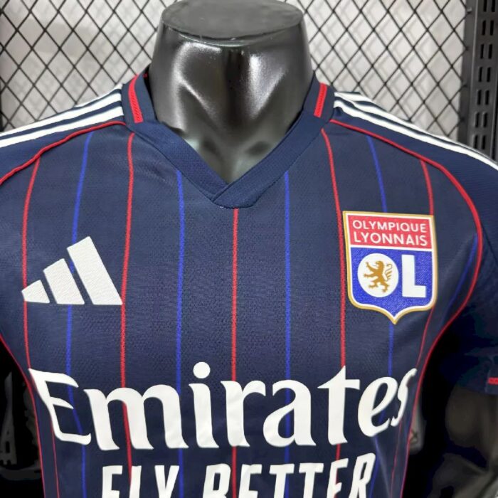 Mens Olympique Lyonnais 2025/26 Away Jersey Player Version 6