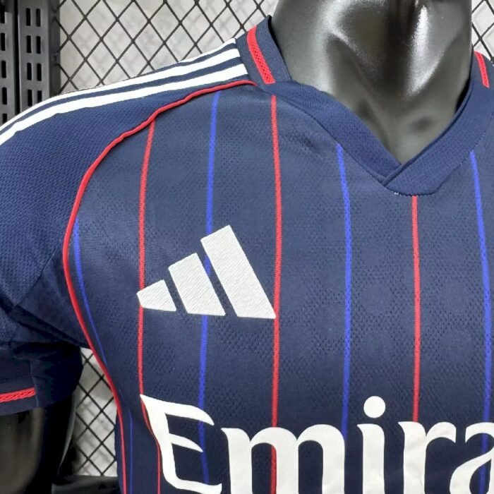 Mens Olympique Lyonnais 2025/26 Away Jersey Player Version 5