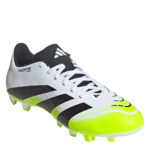 adidas Predator Firm Ground Football Boots – White/Blk/Lemon – view 3