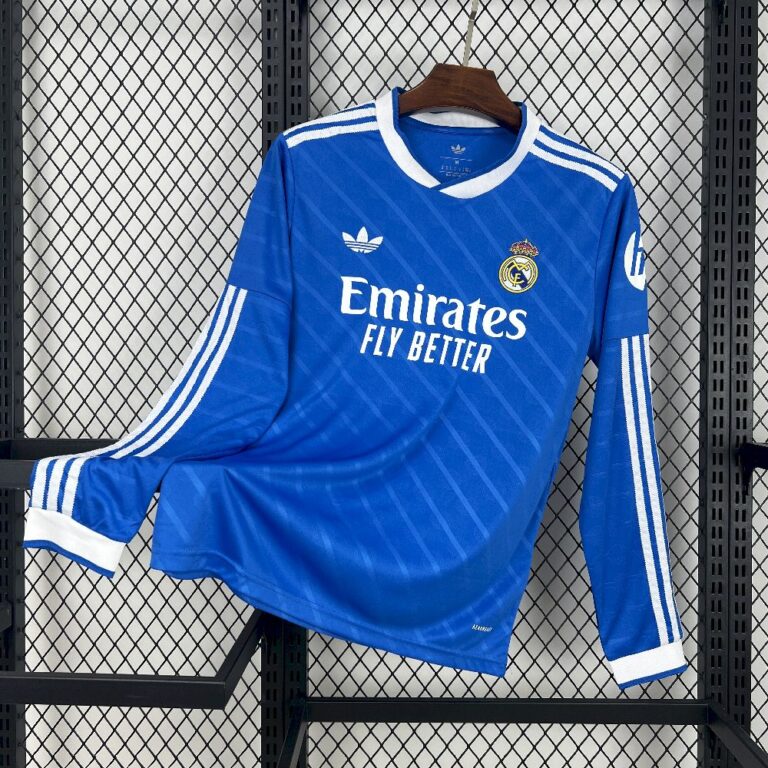 Mens Real Madrid 2025/26 Third Long Sleeve Jersey