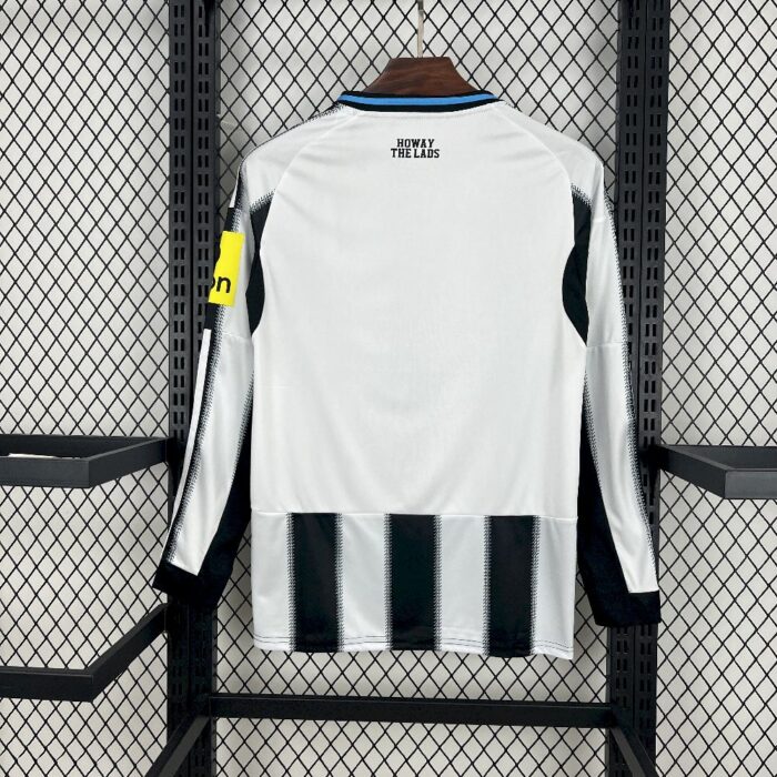 Mens Newcastle United 2025/26 Home Long Sleeve Jersey 1