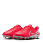 Nike Tiempo Legend 10 Junior Firm Ground Football Boots – Red/White – view 4