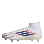 adidas Womens F50 Sparkfusion Firm Ground Football Boots – White/Blue/Red - Image 2