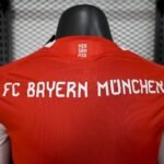 Mens Bayern Munich 2025/26 Home Long Sleeve Jersey Player Version 8