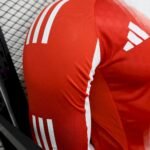 Mens Bayern Munich 2025/26 Home Long Sleeve Jersey Player Version 6