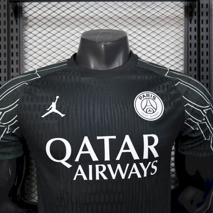 Mens Paris Saint-Germain 2024/25 Fourth Black Jersey Player Version 2