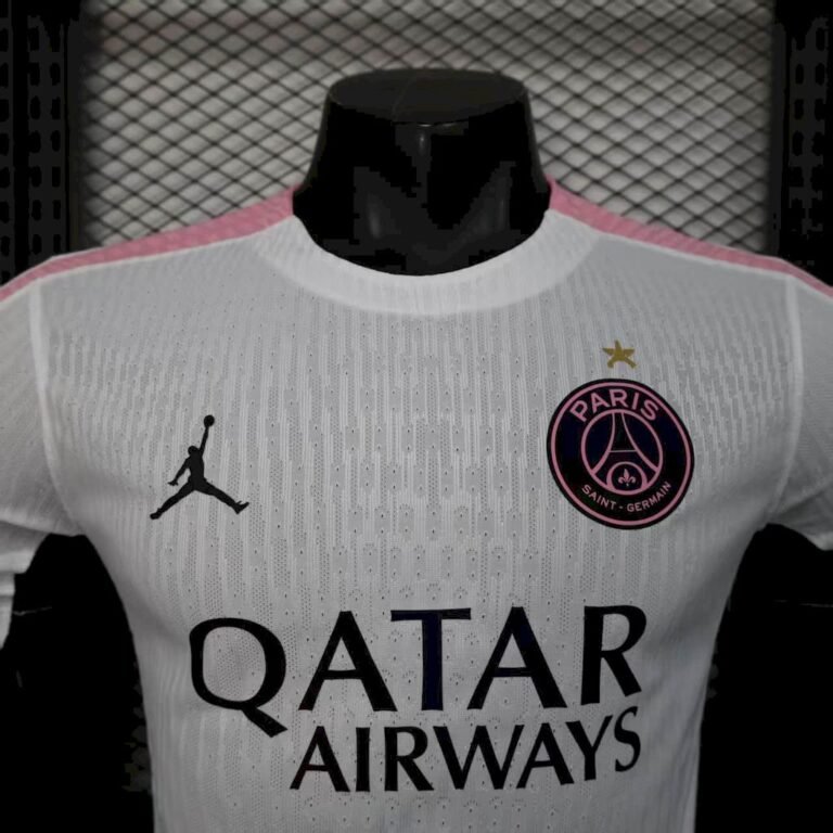 Mens Paris Saint-Germain 2025/26 White Jersey Player Version 1