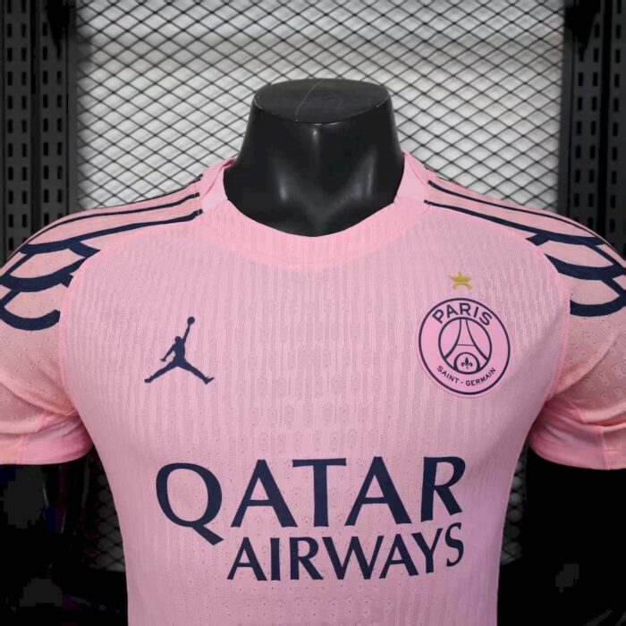 Mens Paris Saint-Germain 2025/26 Pink Jersey Player Version 9