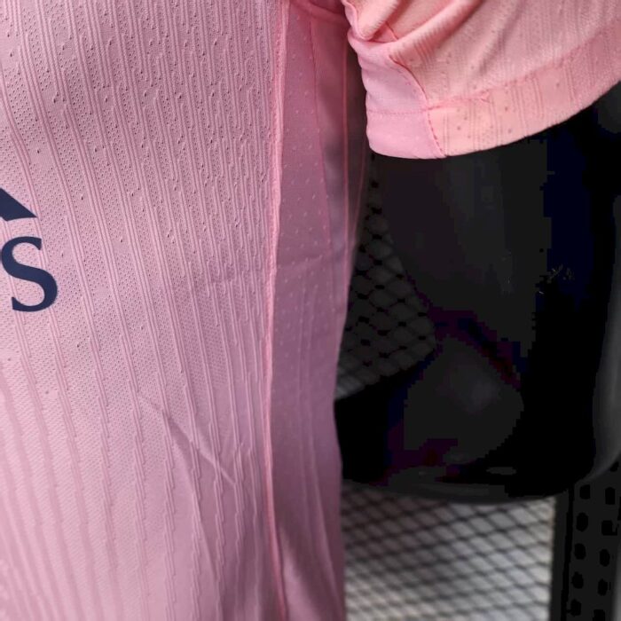 Mens Paris Saint-Germain 2025/26 Pink Jersey Player Version 5