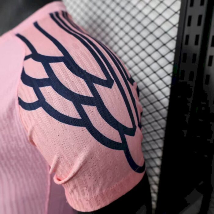 Mens Paris Saint-Germain 2025/26 Pink Jersey Player Version 4