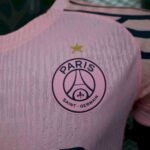 Mens Paris Saint-Germain 2025/26 Pink Jersey Player Version 2