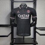 Mens Paris Saint-Germain 2025/26 Black Polo Jersey Player Version