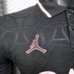 Mens Paris Saint-Germain 2025/26 Black Polo Jersey Player Version 7