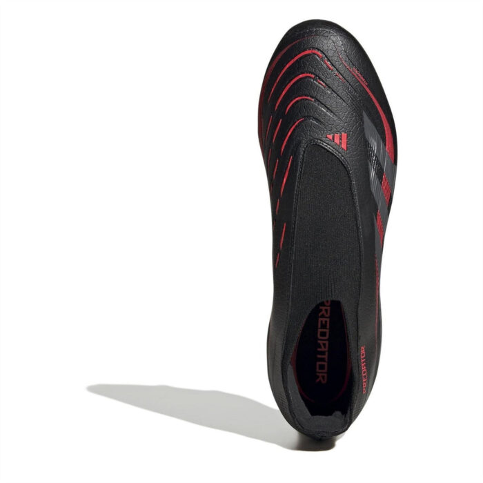 adidas Predator Firm Ground Football Boots – Black/Grey – view 5
