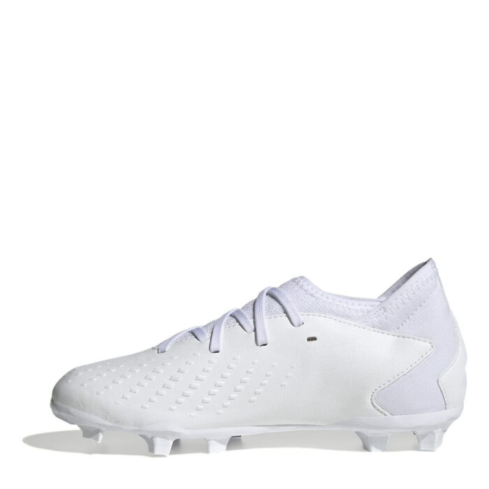 adidas Predator Accuracy.3 Junior Firm Ground Football Boots – White/White – view 2