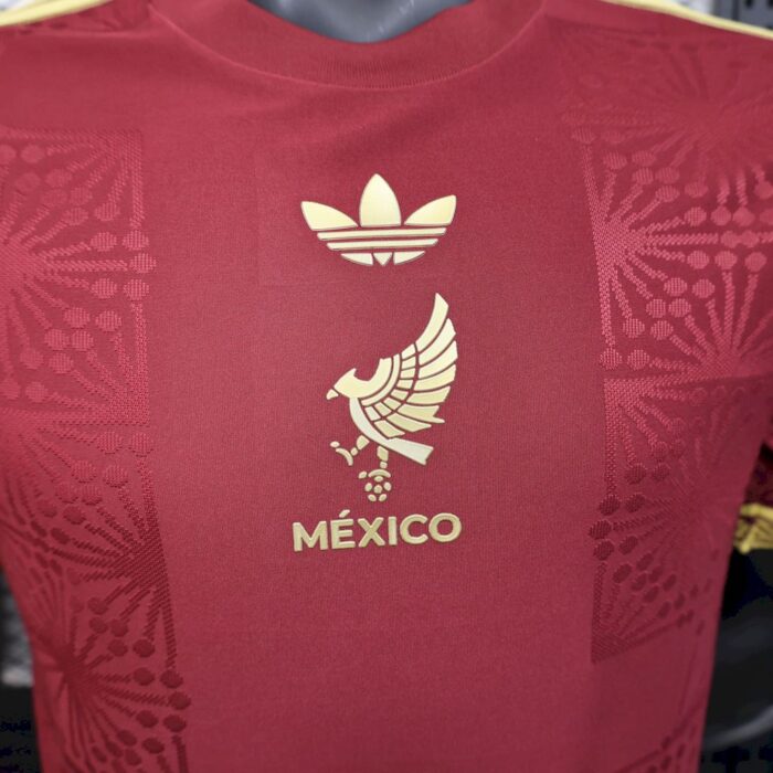 Mens Mexico 2025/26 Red Jersey Player Version 3