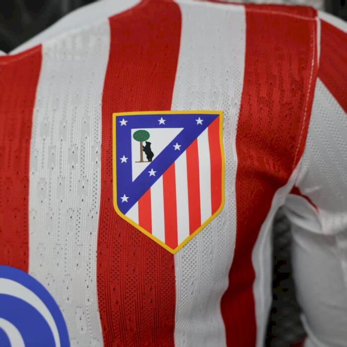 Mens Atletico Madrid 2025/26 Home Long Sleeve Jersey Player Version 9