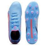 Puma King Firm Ground Football Boots – Blue/Pink - Image 3