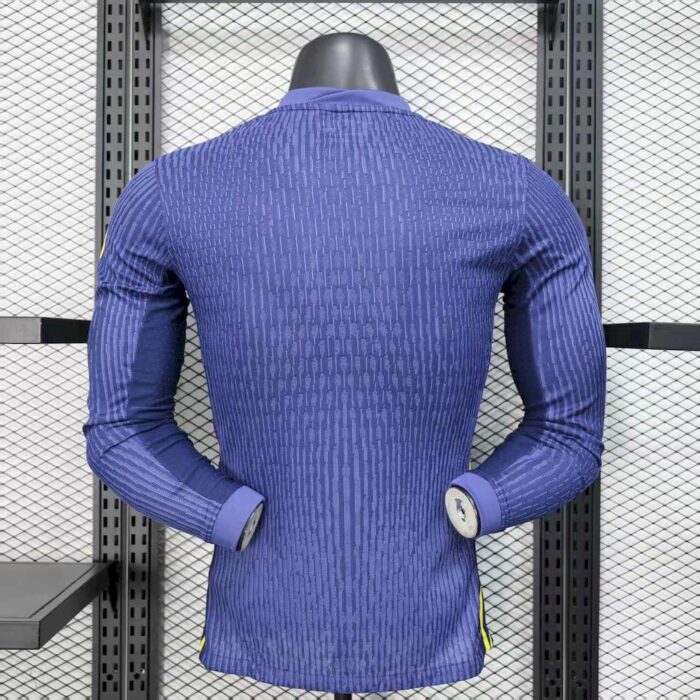Mens Atletico Madrid 2025/26 Away Long Sleeve Jersey Player Version 1