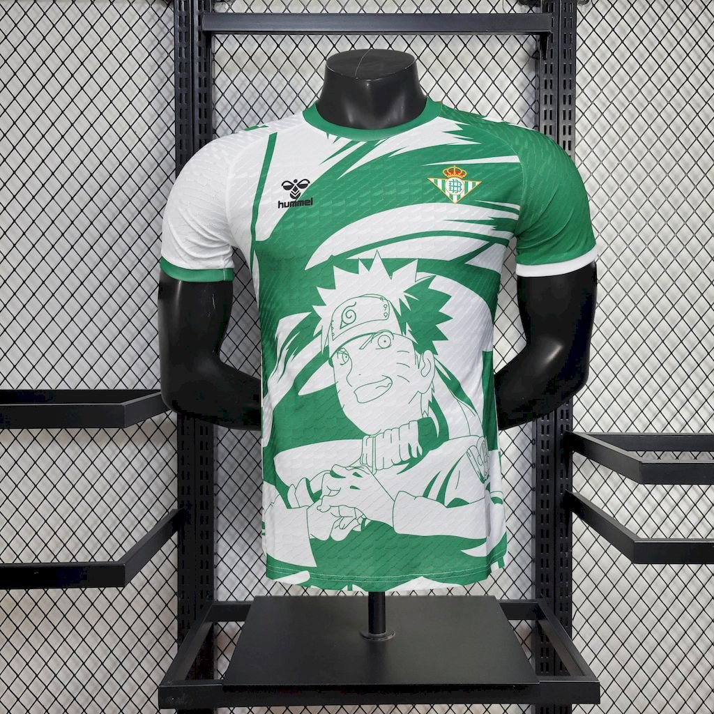 Player-Real-Betis-Naruto-Special-Edition-2526-New-Season-Football-Jersey-Sports-Shirt.jpg Mens Real Betis 2025/26 Hummel x Limited-edition Naruto Jersey Player Version