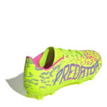 adidas Predator Junior Firm Ground Football Boots – Yellow/Pink – view 4