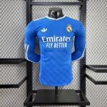 Mens Real Madrid 2025/26 Third Long Sleeve Jersey Player Version