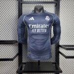 Mens Real Madrid 2025/26 Away Long Sleeve Jersey Player Version