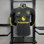 Mens Manchester United 2025/26 Third Long Sleeve Jersey Player Version