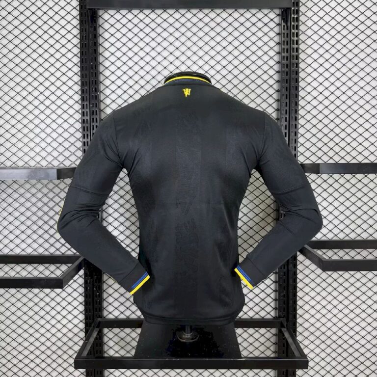 Mens Manchester United 2025/26 Third Long Sleeve Jersey Player Version 1