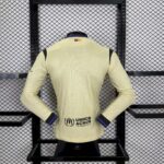 Mens Barcelona 2025/26 Away Long Sleeve Jersey Player Version 1