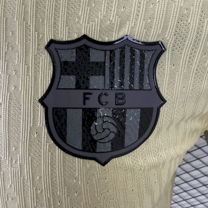 Mens Barcelona 2025/26 Away Long Sleeve Jersey Player Version 3