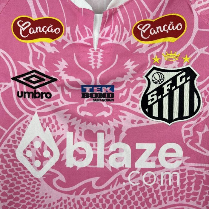 Mens Santos 2025/26 Pink Dragon Jersey 7