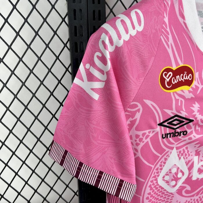 Mens Santos 2025/26 Pink Dragon Jersey 4