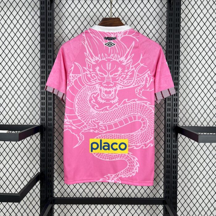 Mens Santos 2025/26 Pink Dragon Jersey 1