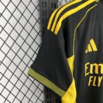 Mens Real Madrid 2025/26 Black and yellow Jersey 2
