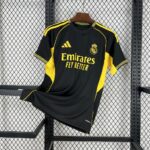 Mens Real Madrid 2025/26 Black and yellow Jersey