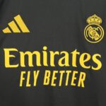 Mens Real Madrid 2025/26 Black and yellow Jersey 4