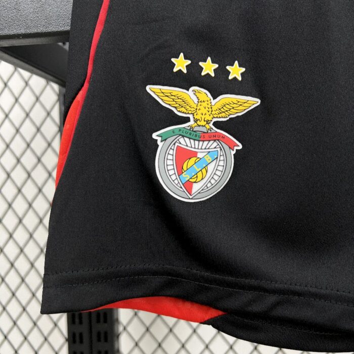 Kids Benfica 2025/26 Black Pre-Match Kit 3