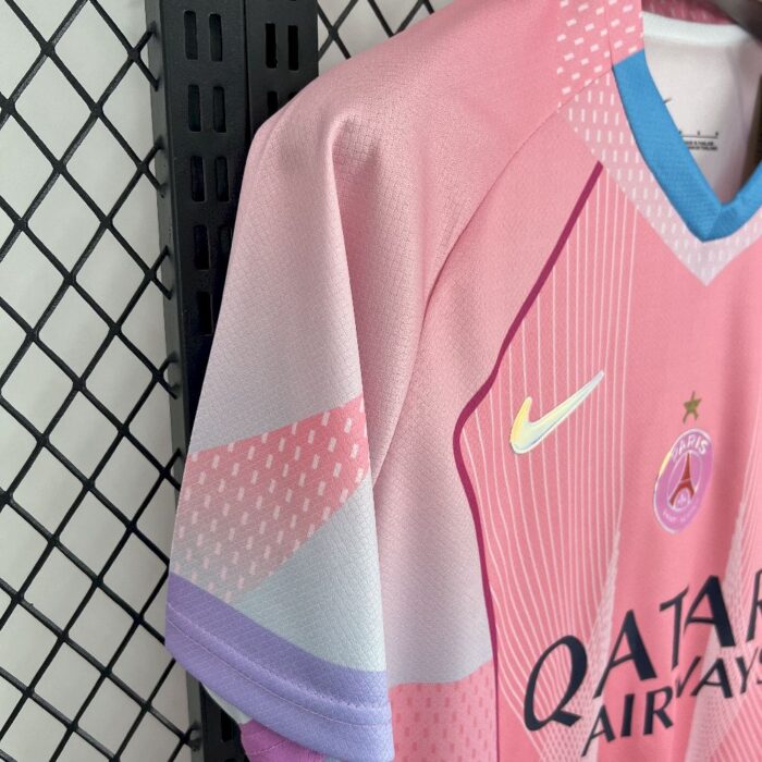 Mens Paris Saint-Germain 2025/26 pink Jersey 2