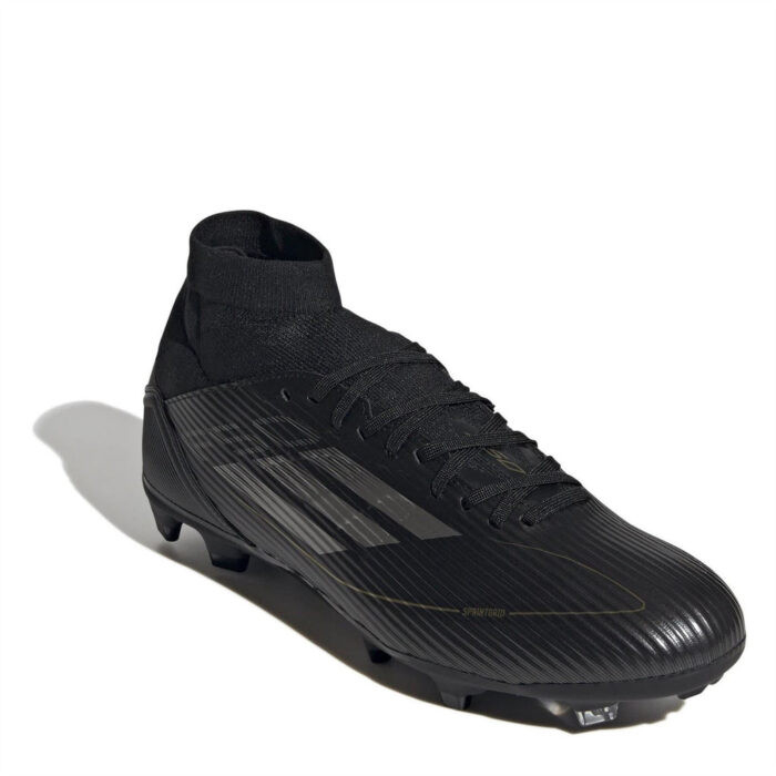 adidas F50 Firm Ground Football Boots – Black/Silver – view 3