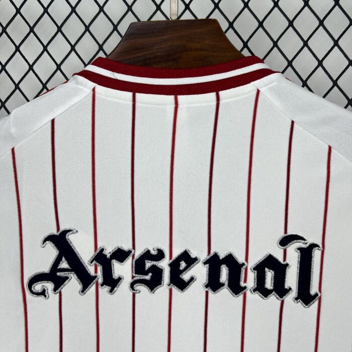 Mens Arsenal 2025/26 Baseball Jersey 2